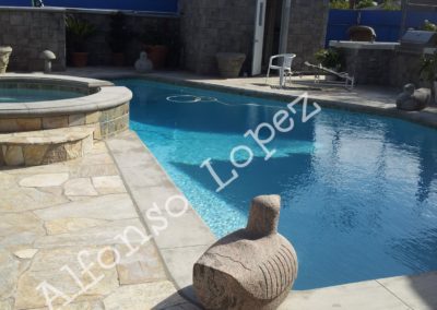Swimming pool in a house